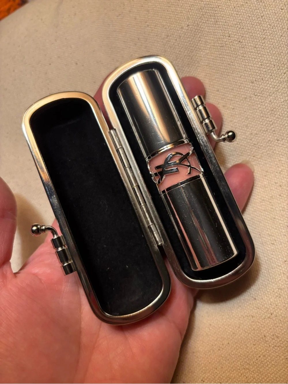 Seance Black Velvet Jeweled Compact